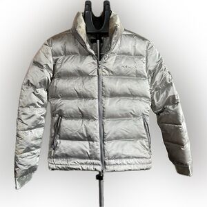 Vintage bebe Silver Down Puffer Jacket